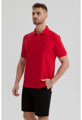 Imagen 2 del producto Polera Hombre Pique Básica Lisa Rojo II