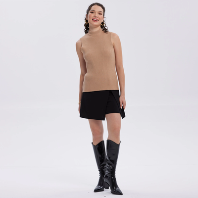 Sweater Mujer Con Textura Camel