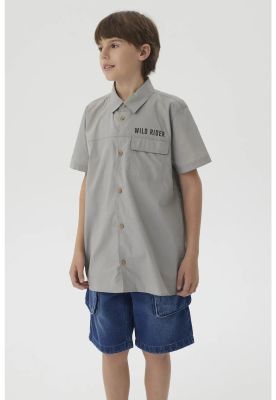 Imagen 2 del producto Camisa Niño Print Popelina Gris