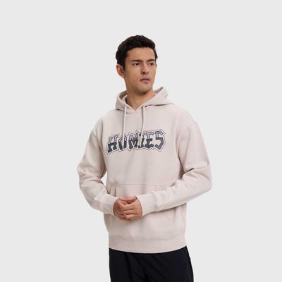 Imagen 2 del producto Polerón Hombre Hoodie Print Beige Claro Fashion's Park