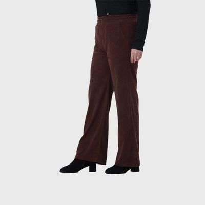 Imagen 2 del producto Pantalón Mujer Recto Cafe Oscuro