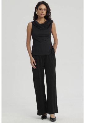 Imagen 2 del producto Polera Mujer Con Dobles Abertura Negro