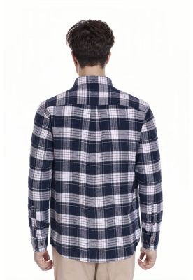 Imagen 2 del producto Camisa Hombre Franela Básica Azul