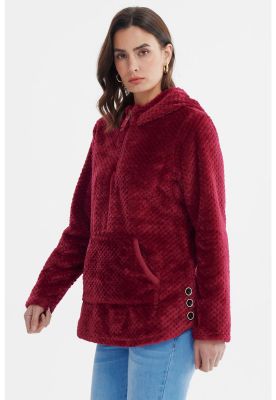 Imagen 2 del producto Polar Mujer Básico Aplicación Botón Vino