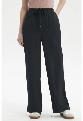 Imagen 1 del producto Pantalón Mujer Holgado Amplio Con Cordón Negro