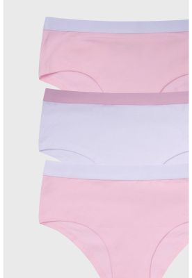 Imagen 2 del producto Calzón Niña Pantaleta Tripack Blanco