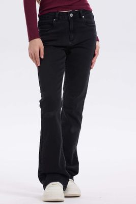 Jeans Niña Básico Flare Negro