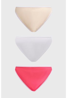 Imagen 2 del producto Calzón Mujer Tripack Bikini Liso Fucsia