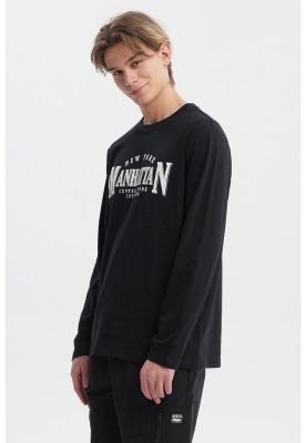 Imagen 2 del producto Polera Hombre Print Frontal Negro