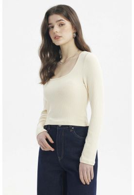 Imagen 2 del producto Polera Mujer Rib Crema - ll