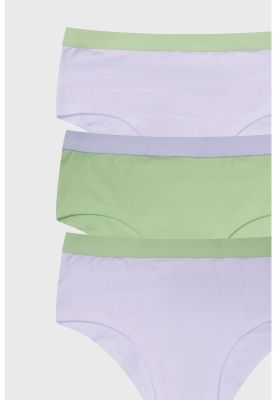 Imagen 2 del producto Calzón Niña Pantaleta Tripack Verde Claro