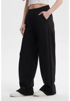 Imagen 2 del producto Pantalón Buzo Mujer Wide Leg Negro - lll