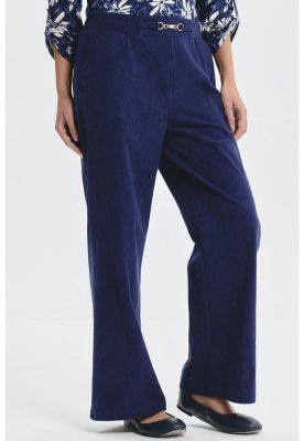 Imagen 2 del producto Pantalón Mujer Calce Recto Detalle Pretina Azul