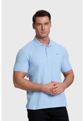 Imagen 2 del producto Polera Hombre Piqué Básica Celeste - ll