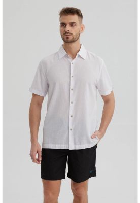 Camisa Hombre Lisa Blanco