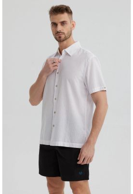 Imagen 2 del producto Camisa Hombre Lisa Blanco