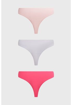 Calzón Mujer Colaless Tripack Liso Fucsia