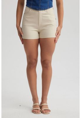 Short Mujer Gabardina Color Beige