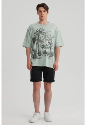 Imagen 2 del producto Polera Hombre Print Oversize Verde - ll