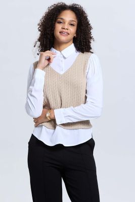 Imagen 2 del producto Sweater Mujer Casual Blusa Beige