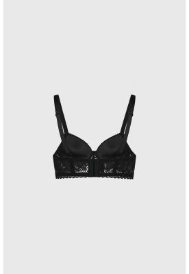 Imagen 2 del producto Sostén Mujer Push Up Detalle Encaje Negro