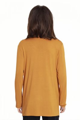 Imagen 2 del producto Polera Mujer Cuello Cruzado Mostaza