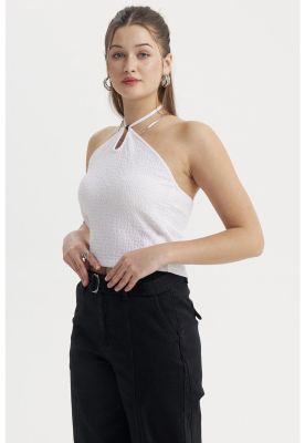 Imagen 2 del producto Polera Mujer Halter Blanco