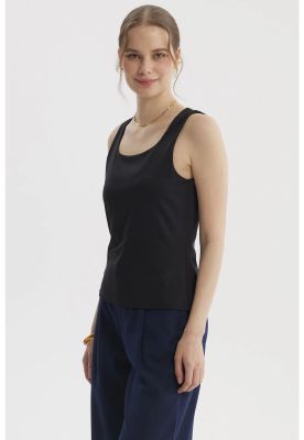 Imagen 2 del producto Polera Mujer Lisa Doble Capa Negro- ll