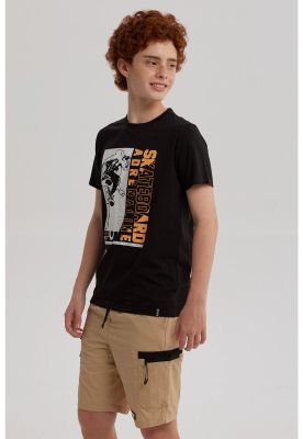 Imagen 2 del producto Polera Niño Básica Estampada Negro - ll