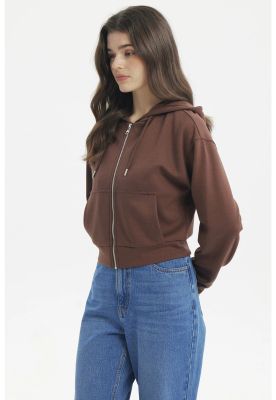 Imagen 2 del producto Polerón Mujer Slim Café Oscuro