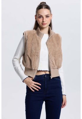 Imagen 1 del producto Chaqueta Mujer Juvenil Sin Mangas Beige