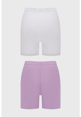 Imagen 2 del producto Calzón Mujer Short Pierna Larga Lila