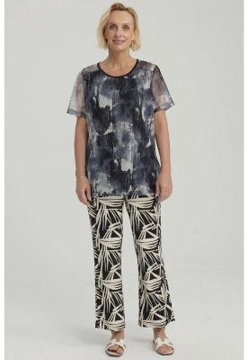 Imagen 2 del producto Polera Mujer Detalle Folia Negro