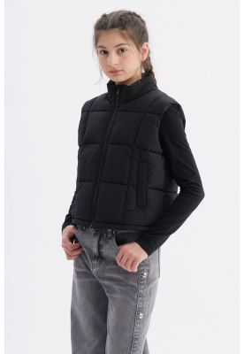 Imagen 2 del producto Parka Niña Cuello Con Cierre Negro