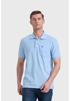 Imagen 2 del producto Polera Hombre Básica Piqué Celeste