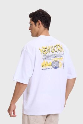 Imagen 2 del producto Polera Hombre Print Graffiti Blanco