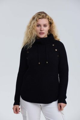 Sweater Mujer Tejido Negro