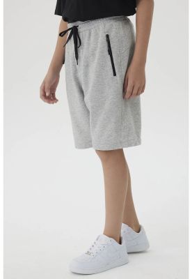 Imagen 2 del producto Bermuda Niño Franela Con Cierre Gris Melange