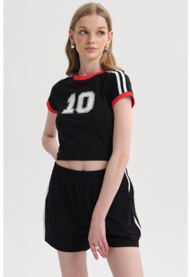 Imagen 1 del producto Polera Mujer Contraste Negro