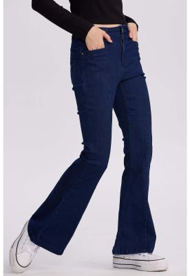 Imagen 2 del producto Jeans Mujer Flare Línea Azul Oscuro
