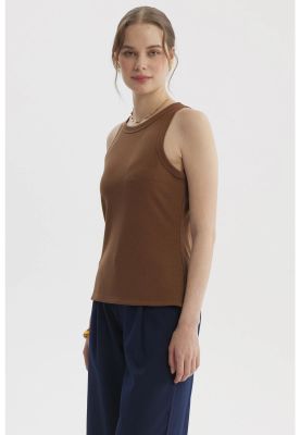 Imagen 2 del producto Polera Mujer Con Bote Pabilo Rib Café