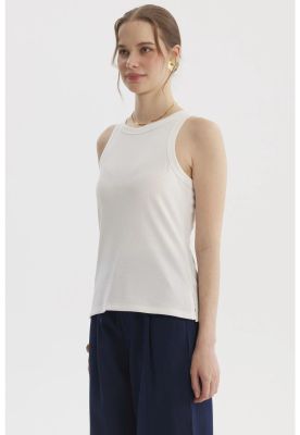 Imagen 2 del producto Polera Mujer Con Bote Pabilo Rib Crudo