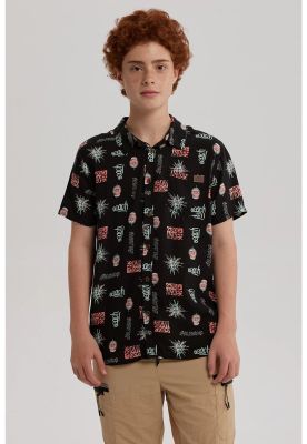 Camisa Niño Guayabera Negro - ll