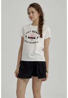 Imagen 2 del producto Polera Niña Básica Estampada Crudo- ll