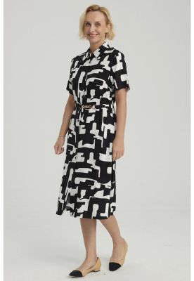 Vestido Mujer Abotonado Negro - ll