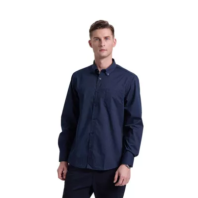 Camisa Hombre Fantasía Azul Marino Fashions Park