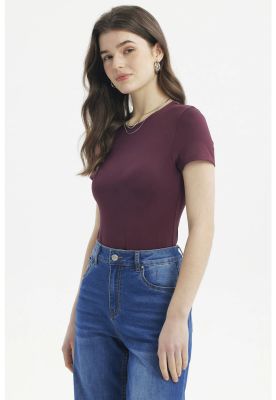 Imagen 2 del producto Polera Mujer Ajustado Burdeo