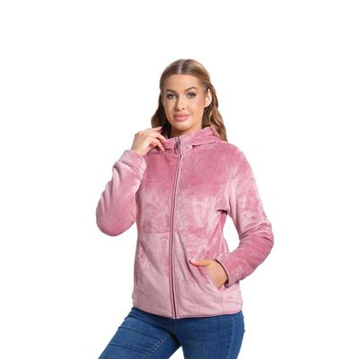 Polar Mujer Básico Full Zipper Lila