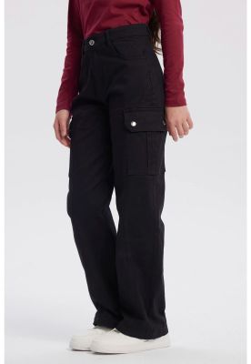 Imagen 2 del producto Pantalón Niña Baggy Cargo Negro