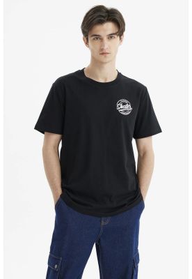 Imagen 1 del producto Polera Hombre Regular Print Negro